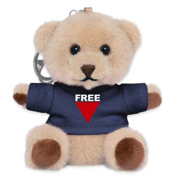 Freefall Bold Triangle - Teddy Keyring - navy - Front