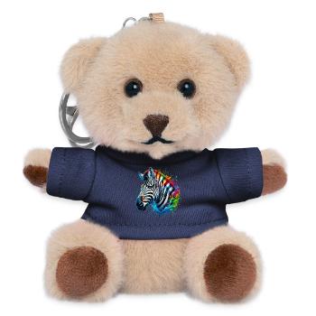 Zebra - Teddy Schlüsselanhänger - Navy - Vorne
