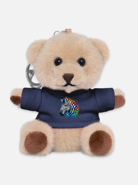 Zebra - Teddy Schlüsselanhänger - Navy