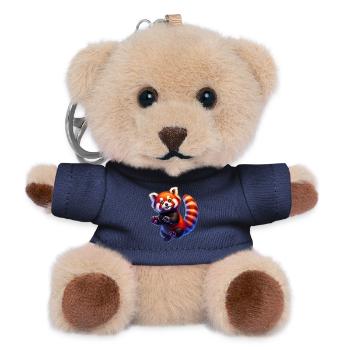 Kleiner Panda - Teddy Schlüsselanhänger - Navy - Vorne