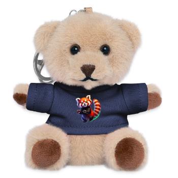 Kleiner Panda - Teddy Schlüsselanhänger - Navy - Vorne