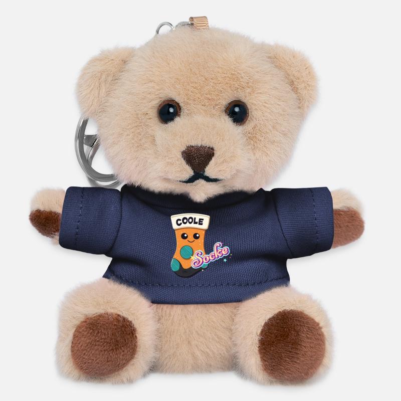Chaussette cool - Porte-clés ourson - marine
