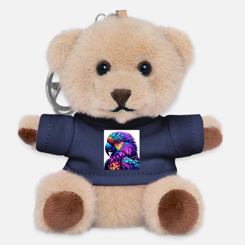 Colorful Era Illuminated Art - Teddy Keyring - navy