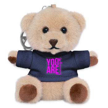 You Are Beautiful - Pink - Teddy Schlüsselanhänger - Navy - Vorne