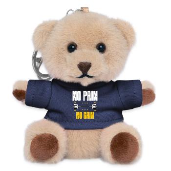 No Pain No Gain – Gym Motivation - Teddy Keyring - navy - Front