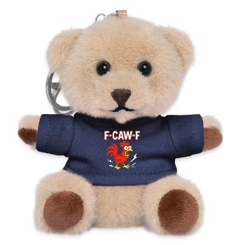 Mème drôle F-CAW-F Coq fou - Porte-clés ourson - marine - Devant