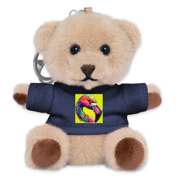 flamingo - Teddy Keyring - navy - Front