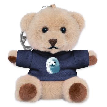 Seehundbaby - Teddy Schlüsselanhänger - Navy - Vorne