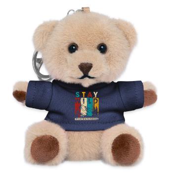 Stay Wild Mountain Grafik - Teddy Schlüsselanhänger - Navy - Vorne