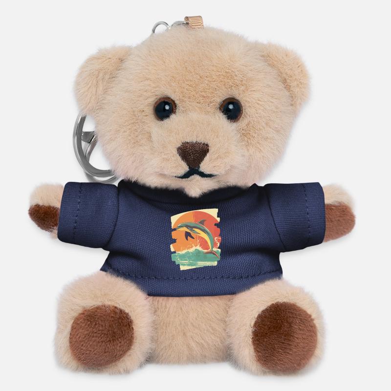 Delfin - Teddy Schlüsselanhänger - Navy