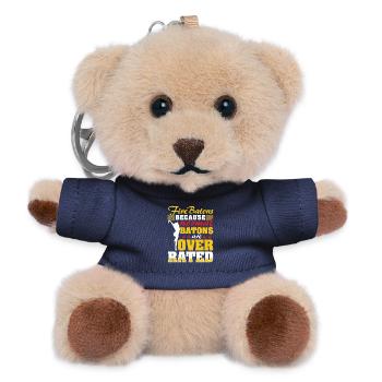 Tanzen Wirbel Tanzschule Feuerstab Tänzerin - Teddy Schlüsselanhänger - Navy - Vorne