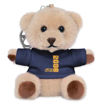 2008 Jahrgang Vintage Geburtstag Geschenk Retro - Teddy Schlüsselanhänger - Navy - Vorne