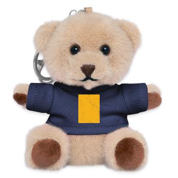 Golden gradient design for elegance - Teddy Keyring - navy - Front