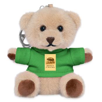 Strength in smallness - Teddy Keyring - green - Front