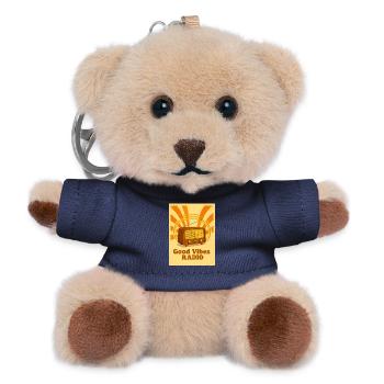 Warm Retro-Radio mit echten 70er-Vibes - Teddy Schlüsselanhänger - Navy - Vorne