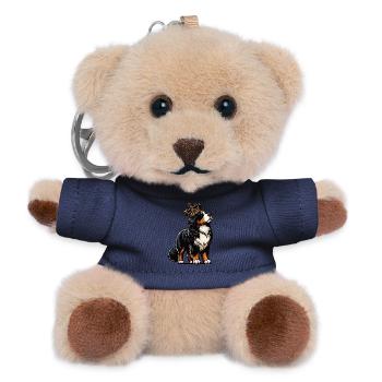 Berner Sennenhund Sennenhunde Sennen Besitzer - Teddy Schlüsselanhänger - Navy - Vorne