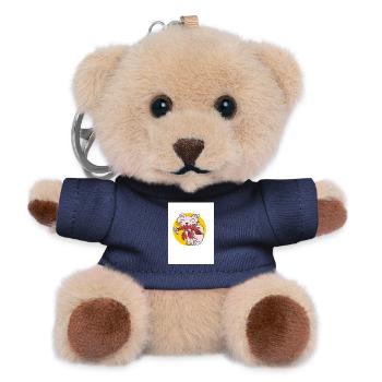 Kätzchen mit Krebs - Teddy Schlüsselanhänger - Navy - Vorne