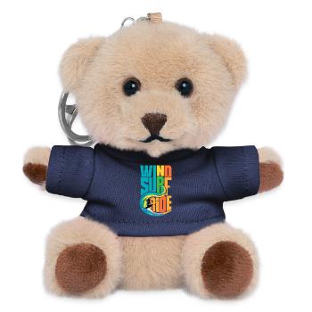 Colorful Windsurf Ride Action Art - Vibrant Waters - Teddy Keyring - navy - Front
