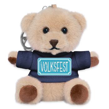 STRAßENSCHILD VOLKSFEST - Teddy Schlüsselanhänger - Navy - Vorne