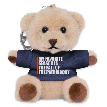 My favorite season is the fall of the patriarchy - Teddy Schlüsselanhänger - Navy - Vorne