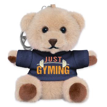 Bodybuilding Fitness Vintage Gym Athleten Workout - Teddy Schlüsselanhänger - Navy - Vorne
