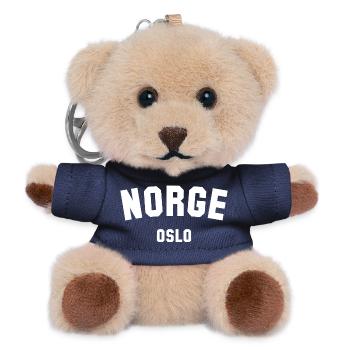 Oslo Norge Norvège Norvège - Porte-clés ourson - marine - Devant