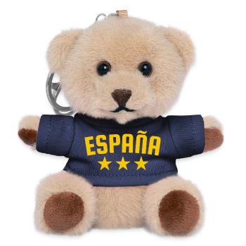 Espagne 3 étoiles Design Jaune - Porte-clés ourson - marine - Devant