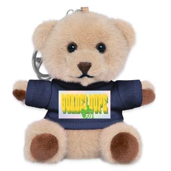 Guadeloupe 971 Souvenir-Geschenkkarte - Teddy Schlüsselanhänger - Navy - Vorne