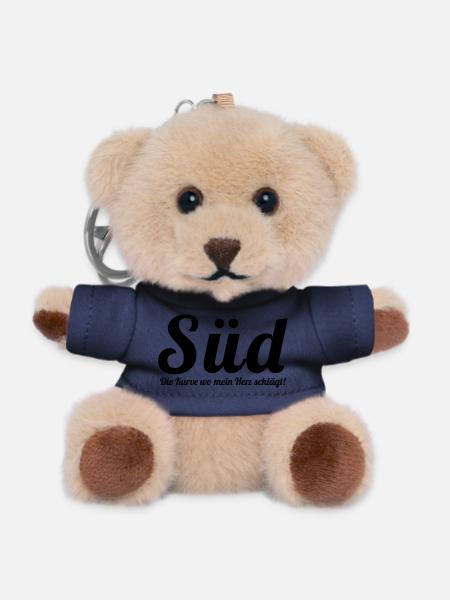 schwarz, weiss, blau - Bielefeld - Teddy Schlüsselanhänger - Navy