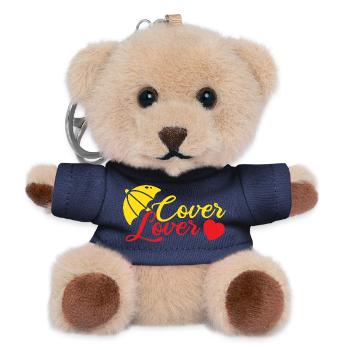 Insurance Agent Cover Lover Funny Insurance Broker - Teddy Schlüsselanhänger - Navy - Vorne