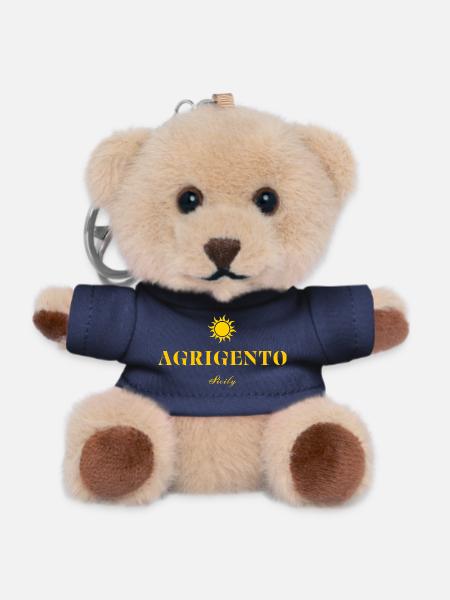 Agrigento Suncrest Sicily Logo - Porte-clés ourson - marine