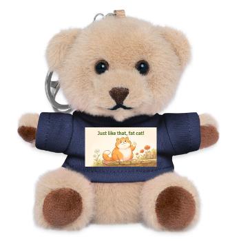 GENAU WIE DIESE FETTE KATZE - Teddy Schlüsselanhänger - Navy - Vorne