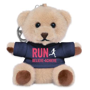 Marathon - Courir. Croire. Accomplir. - Porte-clés ourson - marine - Devant