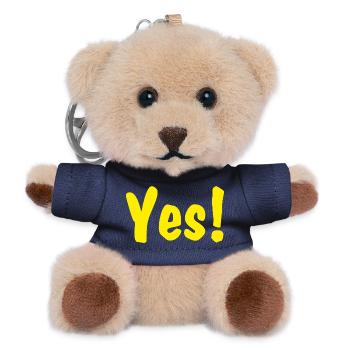 Yes! - Teddy Schlüsselanhänger - Navy - Vorne