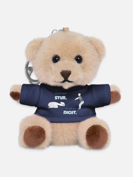Funny Alpaca - Teddy Keyring - navy