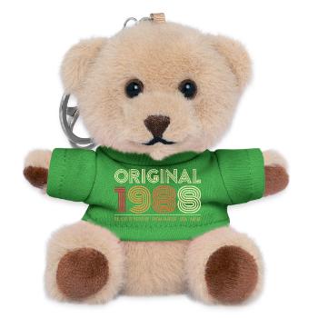 "ORIGINAL 1988" Retro Tribute – Vintage Icons - Teddy Keyring - green - Front