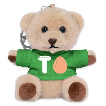 T'Oeuf = Teuf Tenue Tekno Tribe Acid Tenue soirée - Porte-clés ourson - vert - Devant