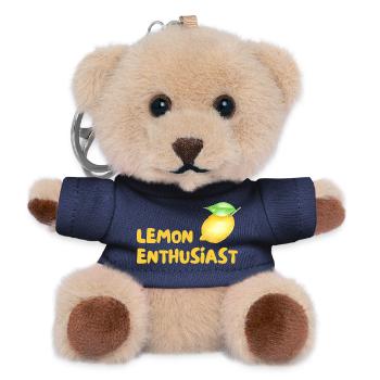 Zitrusliebhaber Lemon Enthusiast - Teddy Schlüsselanhänger - Navy - Vorne