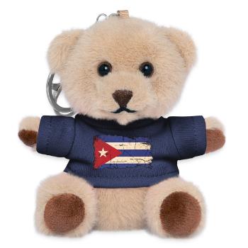 Cuban Flag - Teddy Keyring - navy - Front