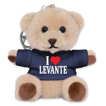 nom du t-shirt J’adore l’idée cadeau du t-shirt Levante - Porte-clés ourson - marine - Devant