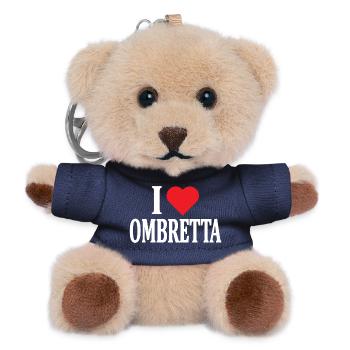 t-shirt I love Ombretta t-shirt gift idea - Teddy Keyring - navy - Front
