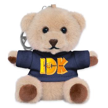 IDK – I Don't Know Funny Statement Design - Teddy Keyring - navy - Front