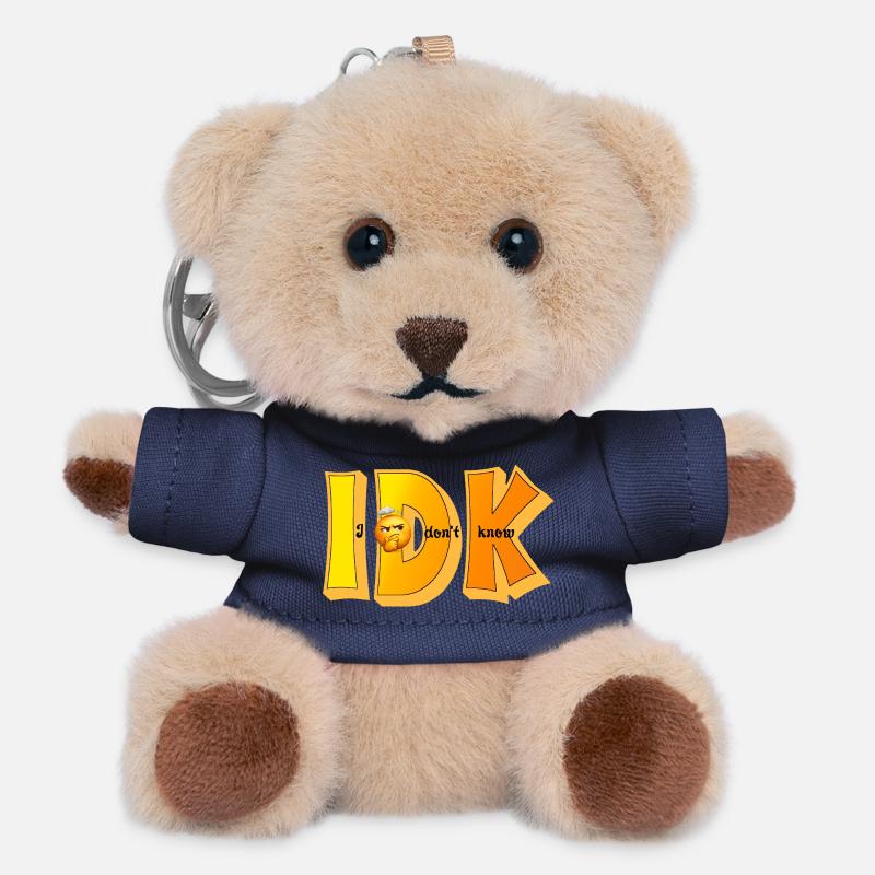IDK – Je ne sais pas Drôle de Statement Design - Porte-clés ourson - marine