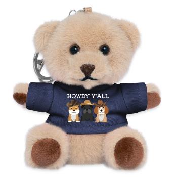 Howdy Y'all - Dog Lovers - Teddy Schlüsselanhänger - Navy - Vorne