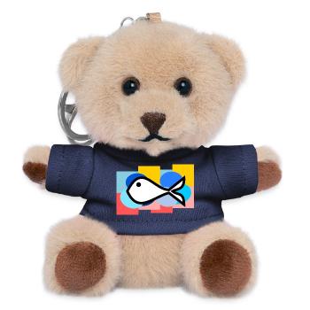 SARDINE. FISCH. APRILSCHERZ. OSTERN. MEER - Teddy Schlüsselanhänger - Navy - Vorne