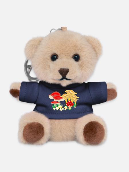Farbige Zusammensetzung der Pilze - Teddy Schlüsselanhänger - Navy