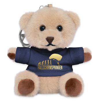 Evolution Fallschirmspringen - Teddy Schlüsselanhänger - Navy - Vorne