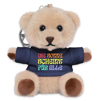 Die Sonne scheint für alle - Teddy Schlüsselanhänger - Navy - Vorne