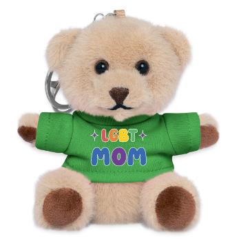 LGBTQ-Pride-Monat - LGBT-Mutter - Teddy Schlüsselanhänger - Grün - Vorne