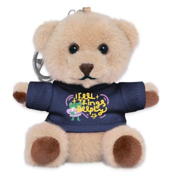 I Feel Things Deeply – Emotionaler Frosch - Teddy Schlüsselanhänger - Navy - Vorne